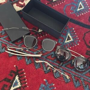 Broken Designer Sunglasses Lot- Prada, Dior, Lieber